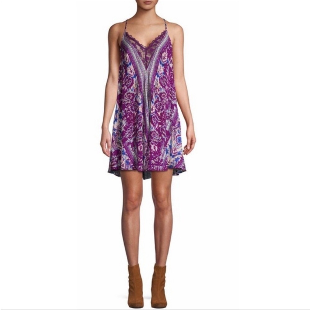 Free People Love Bird Printed Mini Boho